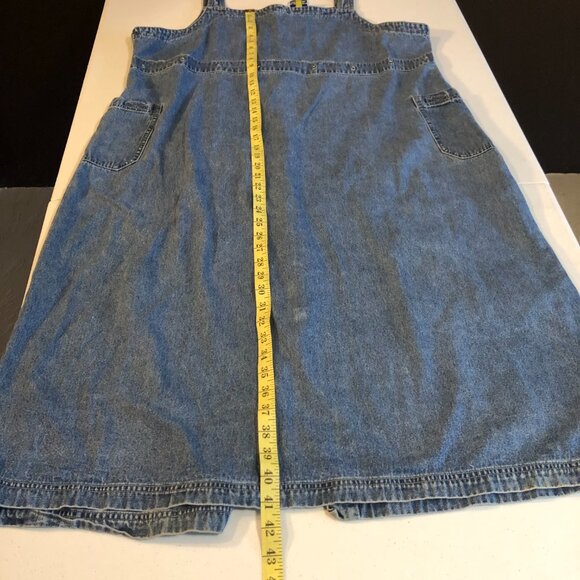 Sunshine Apparel Denim Sleeveless Romper Dress, Size 2X - Picture 3 of 10